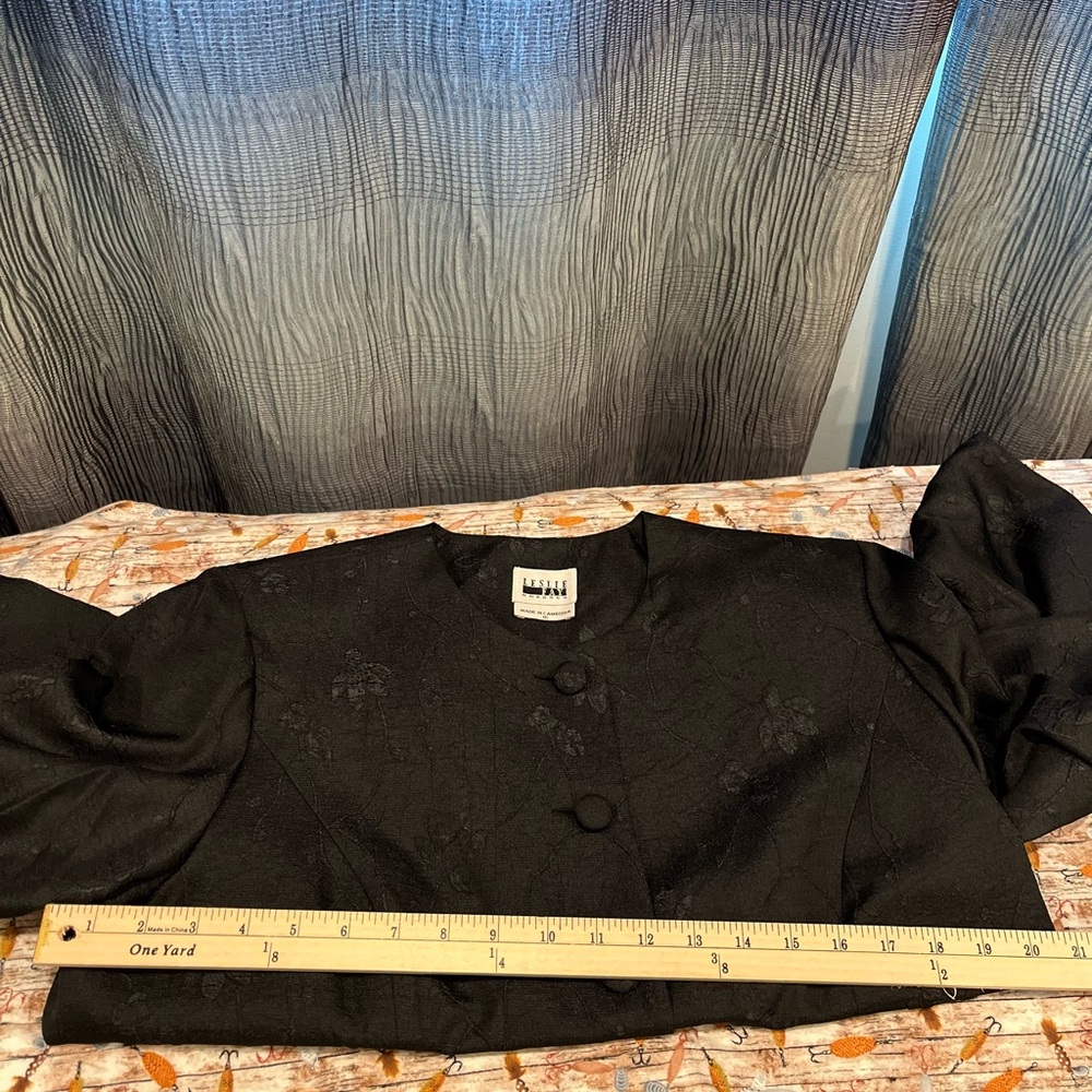 Leslie Fay Black Top and Skirt Size 16 - Picture 8 of 12
